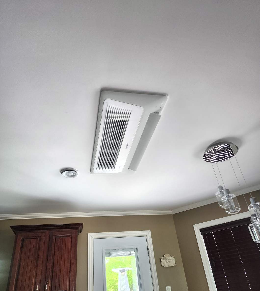 One-way ceiling cassette installation